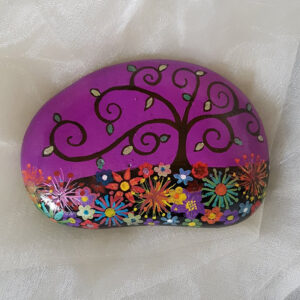 The 'Spring Time' stone - Large
Approximately 10cm across
This stone lends itself nicely to a personalised message on the reverse. A beautiful birthday or mothers day stone, prefered colours can be specified when ordering. 
£8