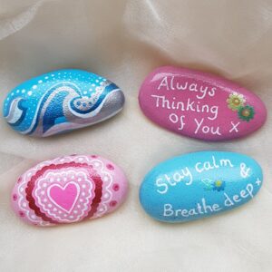 These were created to order for infant age children.  Confidence stones start at £4.50 for a small stone.