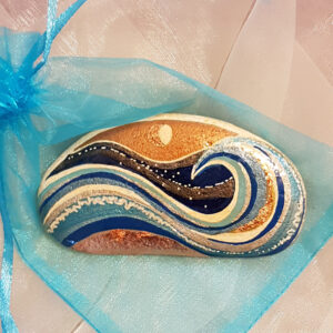 Commission painted stone