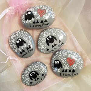 Hand painted stone posted
