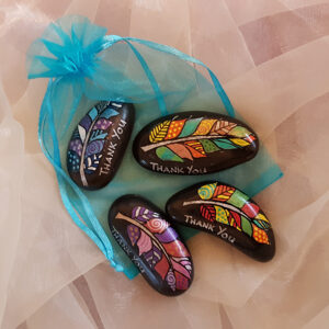 Highly decorative 'Thank You' leaves. These can be purchased at £3 each or a bag of 4 for £10.