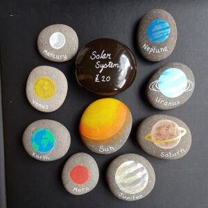 Hand painted stone gift_B_Solar System_Gift Sets_Early Learning